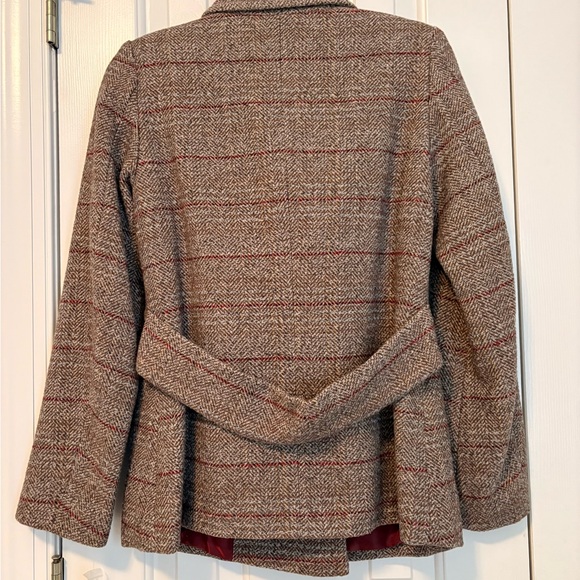 Maralyn & Me Brown Plaid Pea Coat - Picture 2 of 4